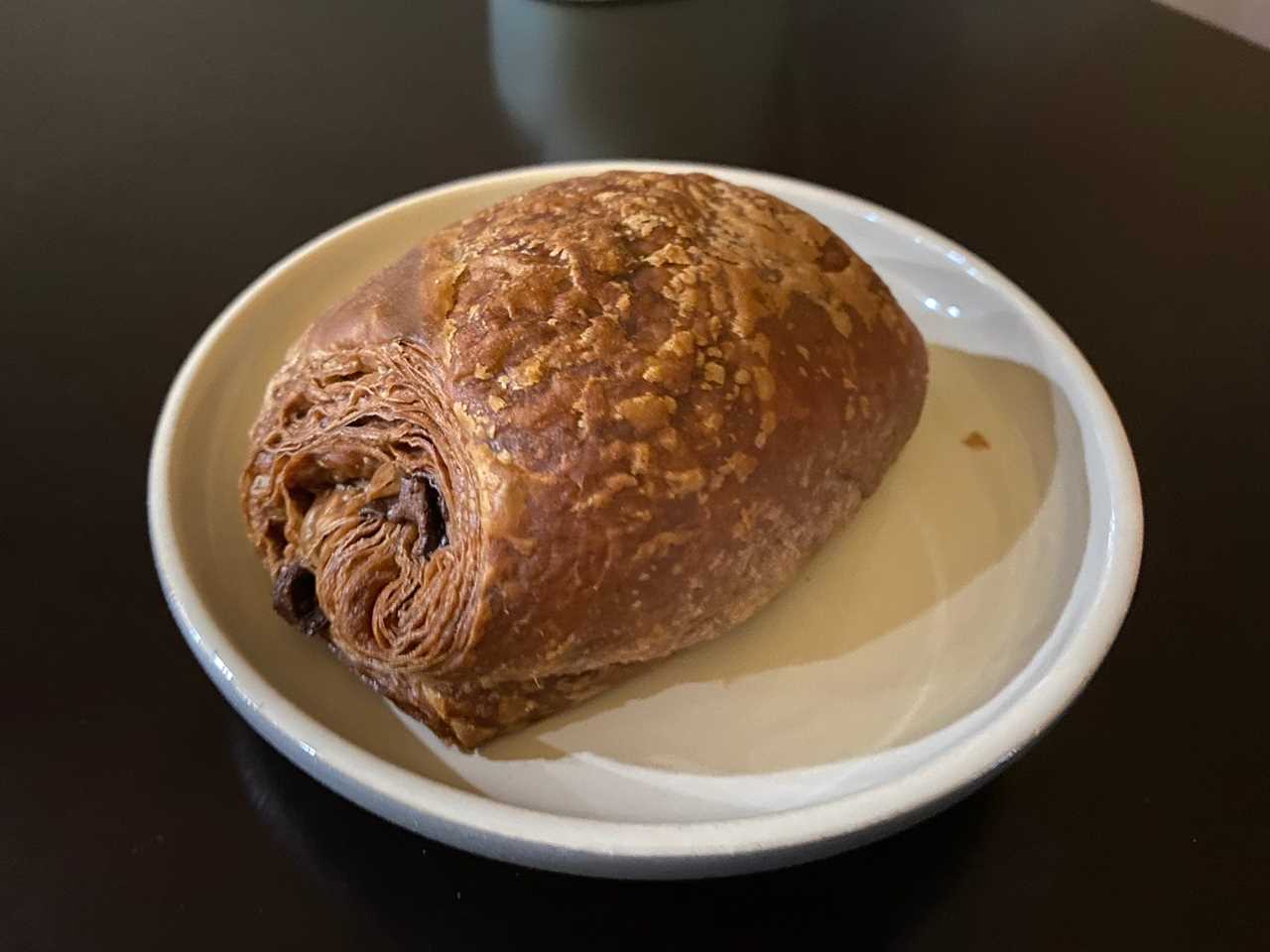 Baked Trader Joe's double-chocolate croissant