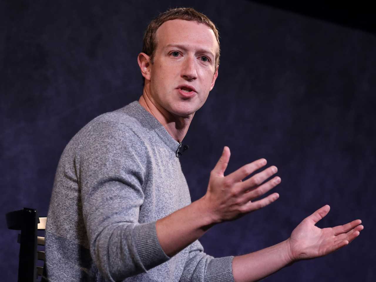 Mark Zuckerberg at the Paley Center For Media on October 25, 2019