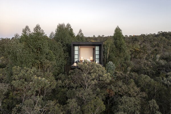 Giant Sliding Doors Reveal an Epic Treetop View at This Brazilian Retreat