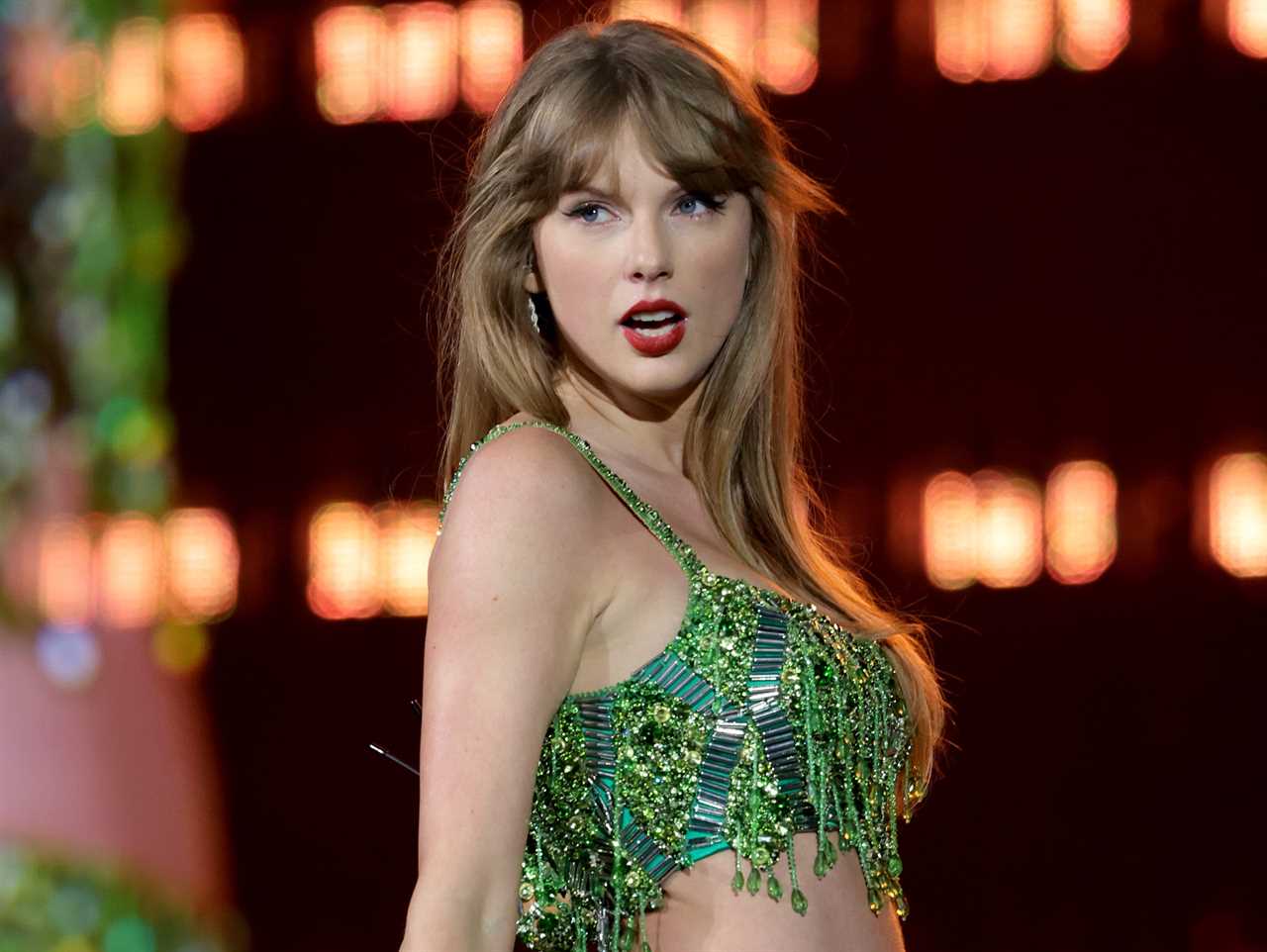 Taylor Swift performs onstage during "Taylor Swift | The Eras Tour" at MetLife Stadium on May 27, 2023 in East Rutherford, New Jersey.