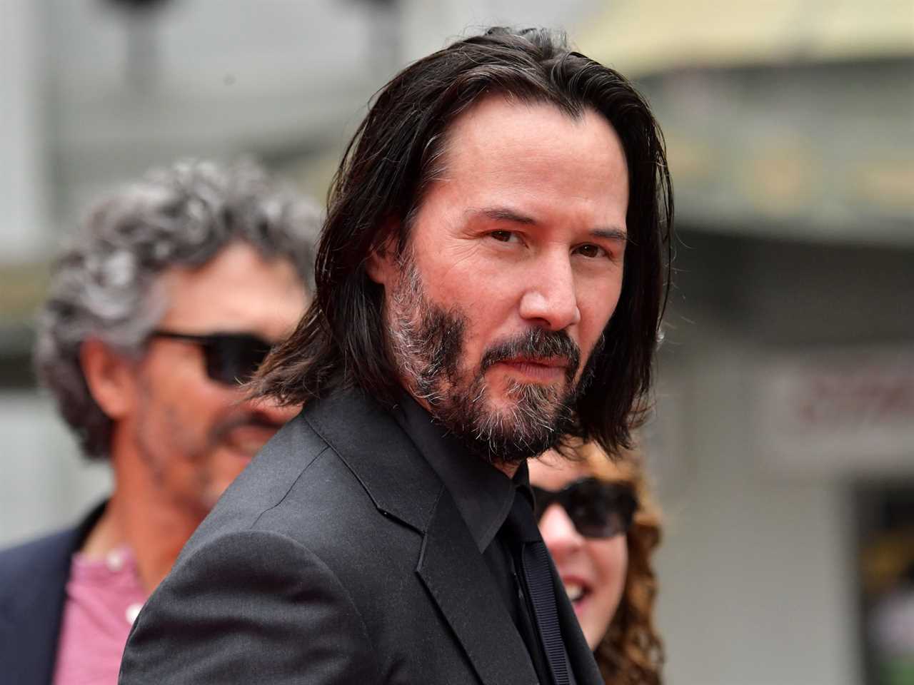 Keanu Reeves arrives for his handprint ceremony at the TCL Chinese Theatre IMAX forecourt on May 14, 2019 in Hollywood, California.