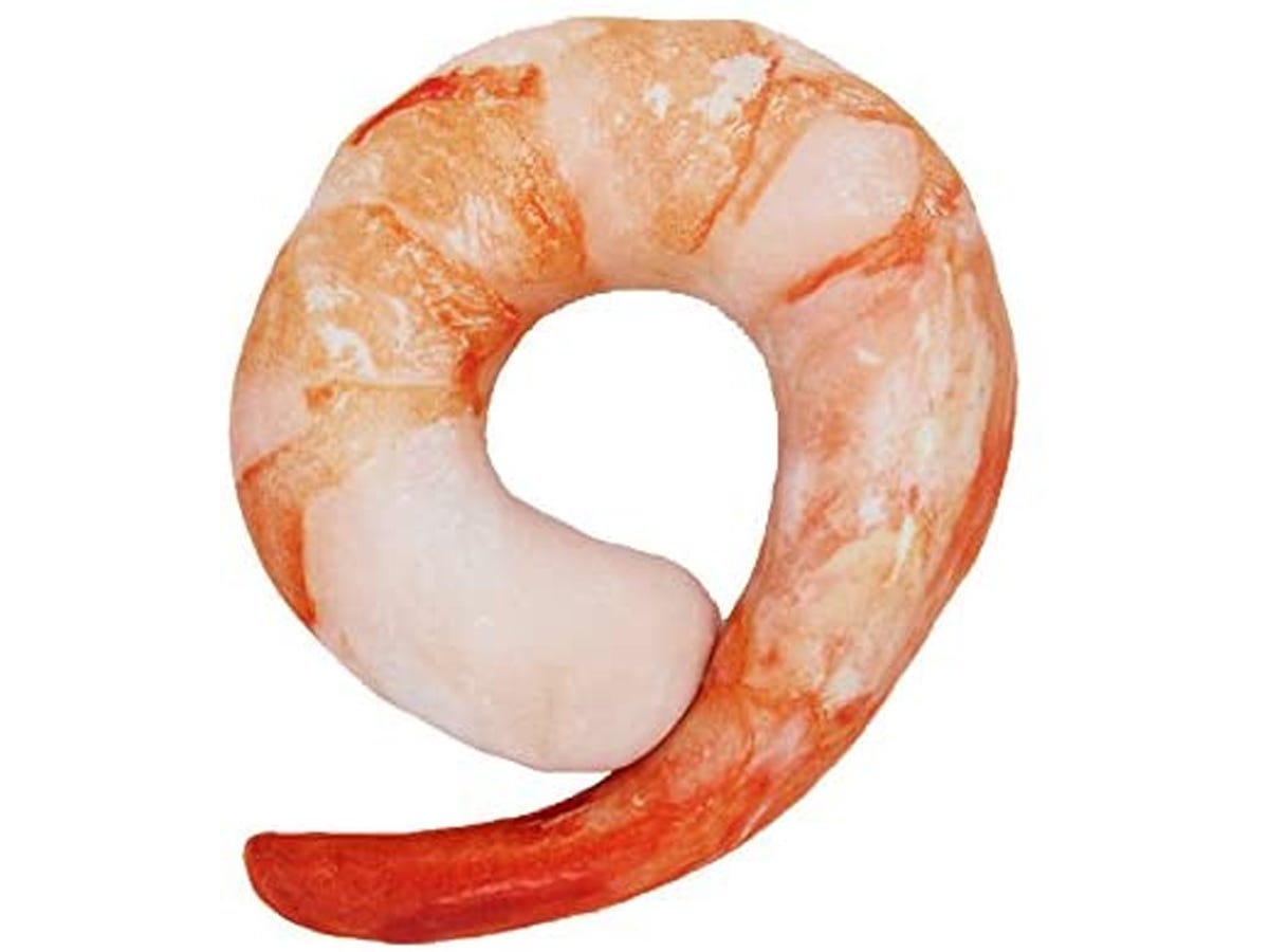 Shrimp shaped neck pillow