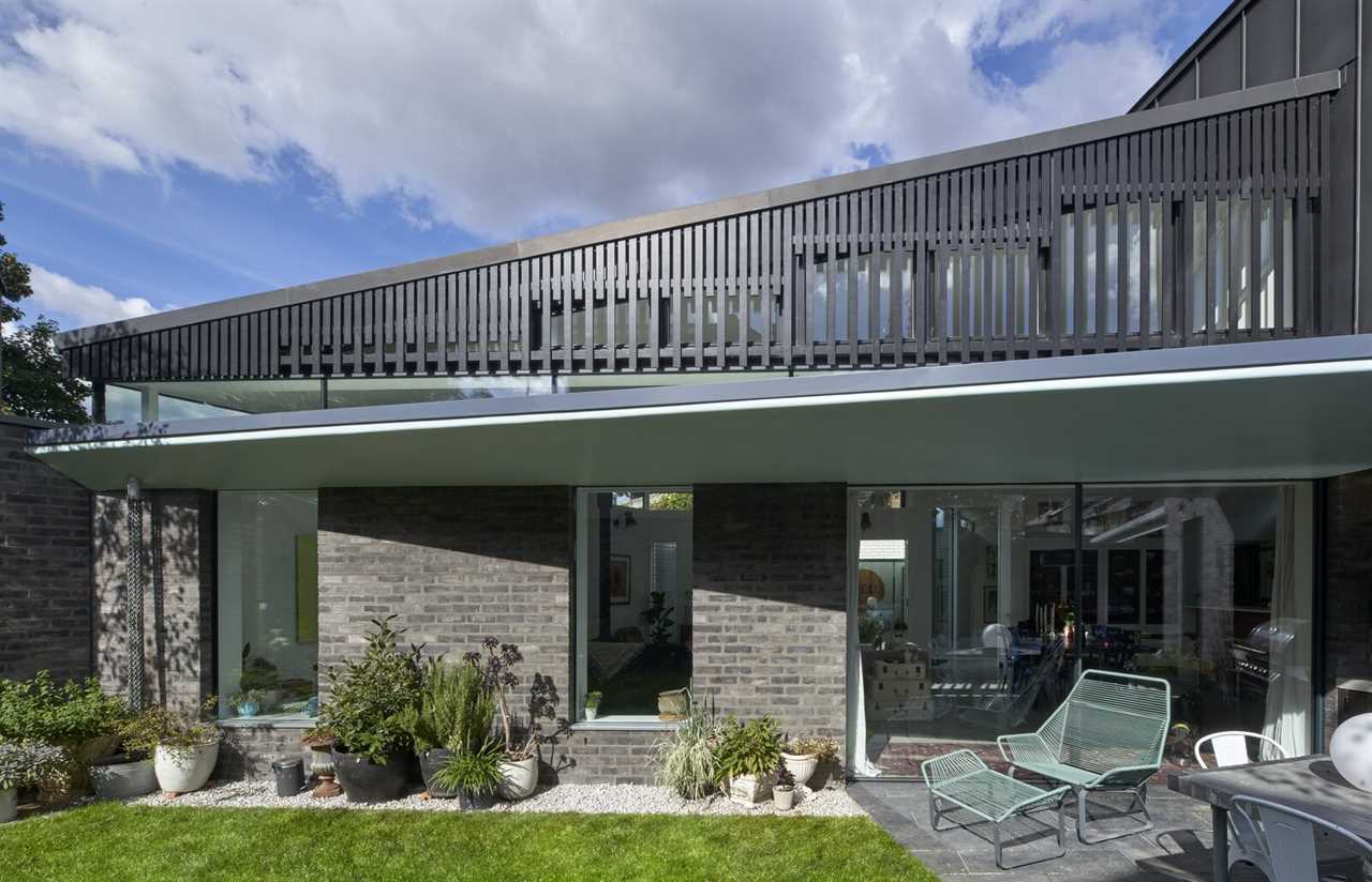 An Angular Brick and Steel Home in London Stands Out Among Its Rowhouse Neighbors