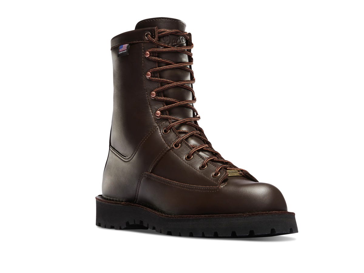 A dark brown Danner Hood Winter Light Boot.