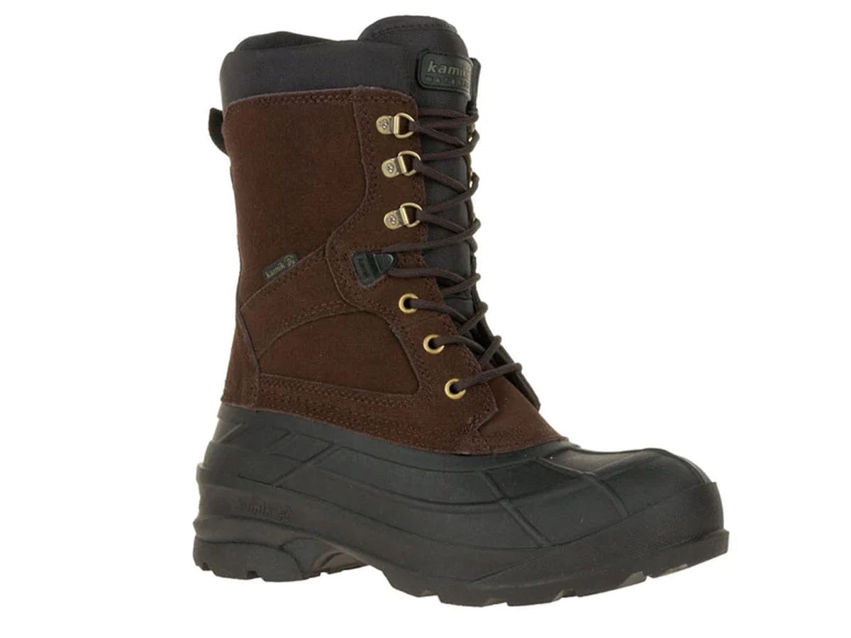 A brown Kamik Men’s Nation Plus Boot.