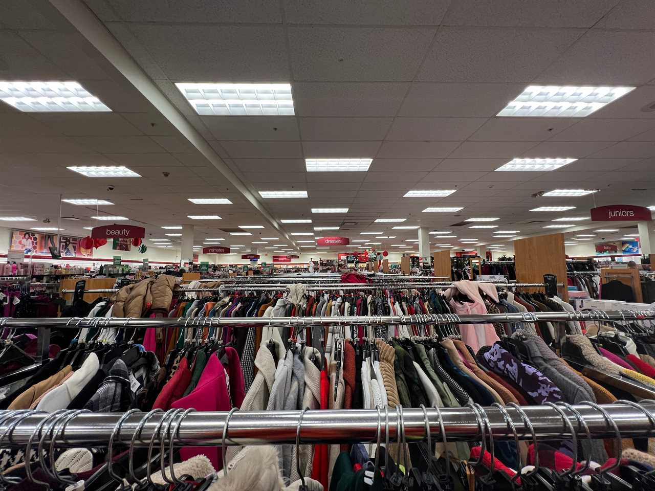 tj maxx clothing racks