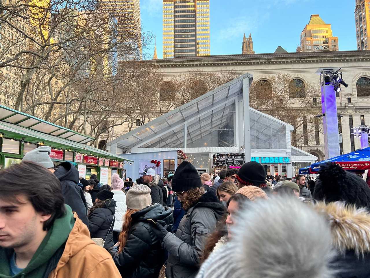 bryant park holiday market