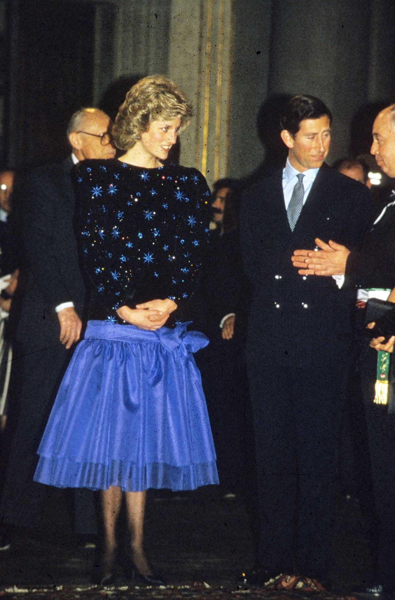 Princess Diana and Prince Charles in Florence, Italy, in 1985.