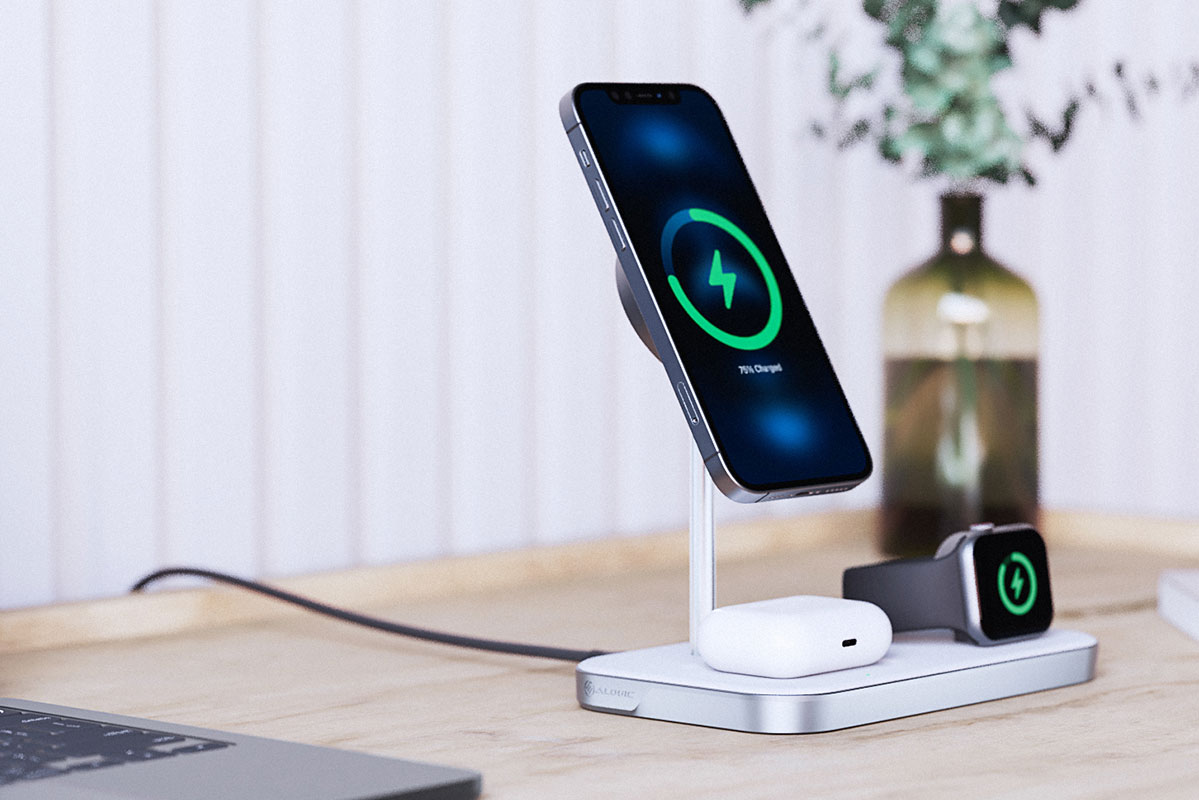 Alogic MagSpeed 3-in-1 Wireless Charging Station - Best budget 3-in-1 magnetic charger