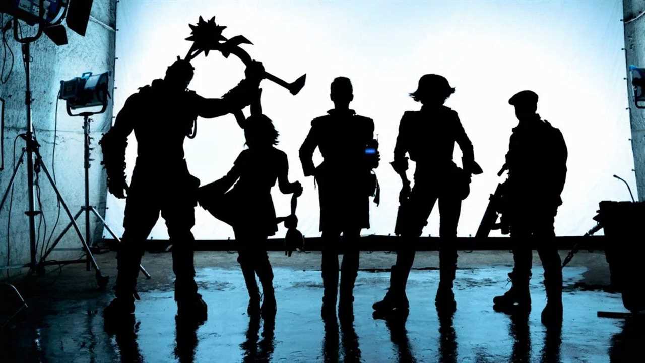 Silhouette of the Borderlands characters