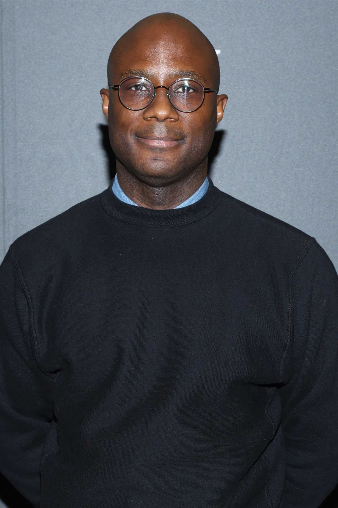 Barry Jenkins in a sweater