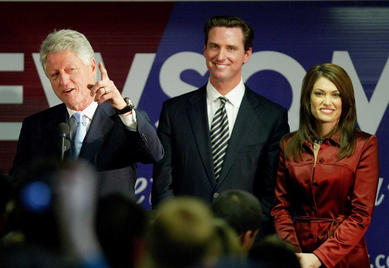 Gavin Newsom Bill Clinton Kimberly Guilfoyle