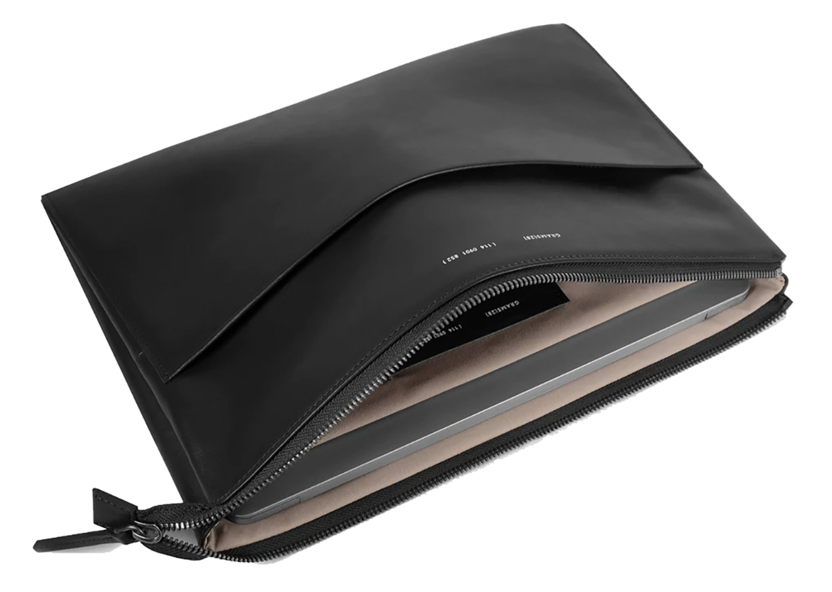 Grams (28) Leather Folio - Best luxury sleeve with storage