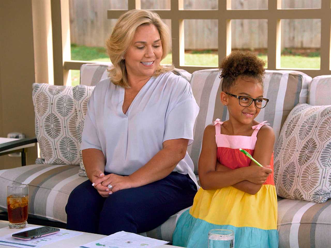 Julie Chrisley and adopted daughter Chloe Chrisley in an episode of "Chrisley Knows Best."