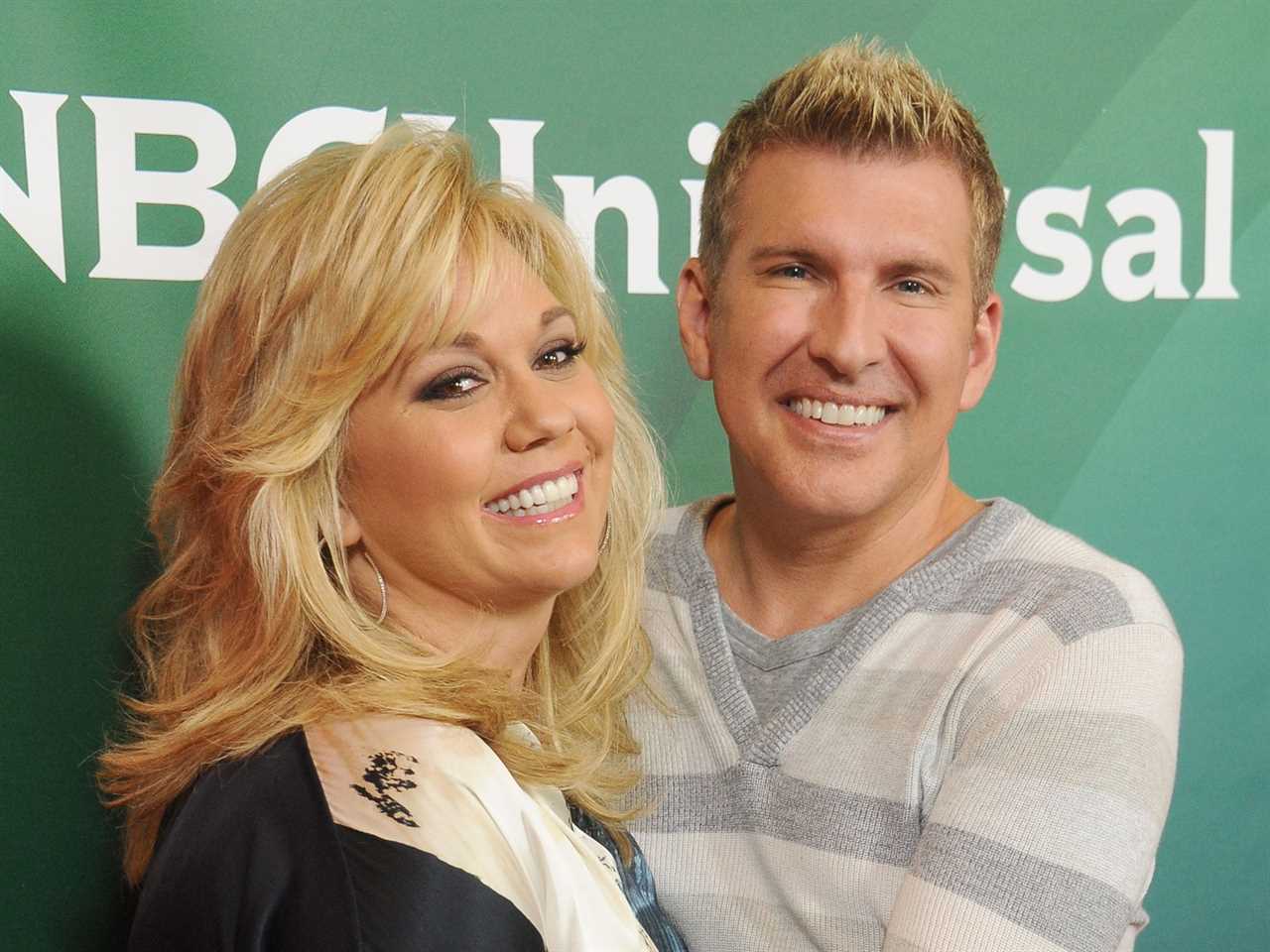 Julie Chrisley and Todd Chrisley at the 2014 Television Critics Association Summer Press Tour.