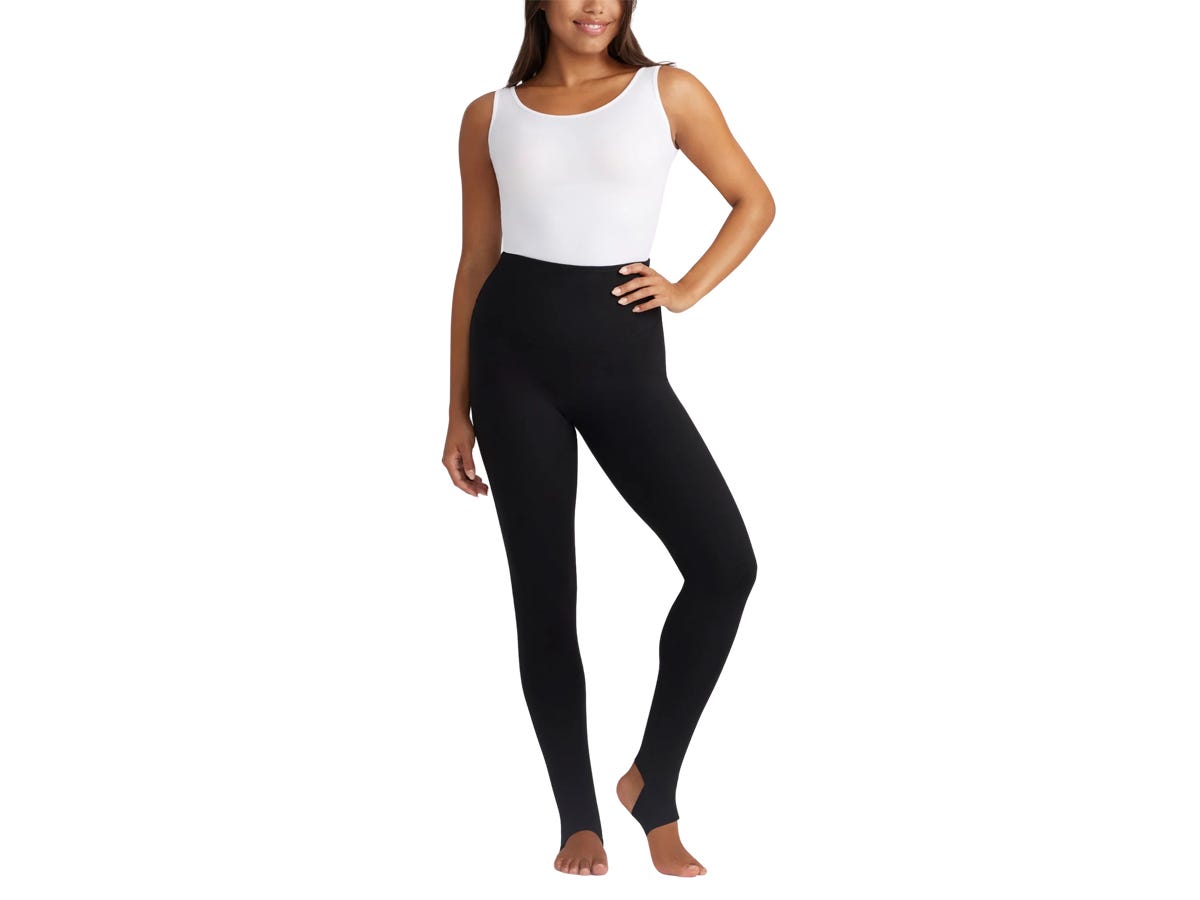 A person wearing the Yummie Mason Stirrup Shaping Legging.