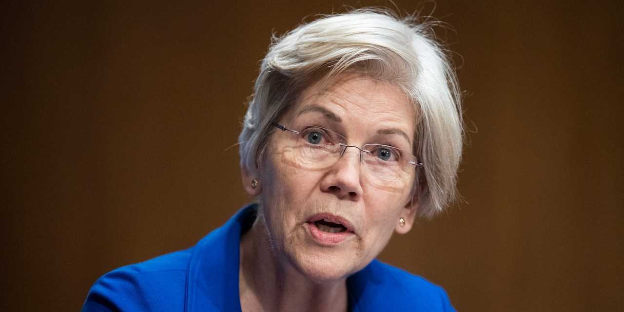 Democratic Sen. Elizabeth Warren of Massachusetts at a hearing on Capitol Hill on January 11, 2024.