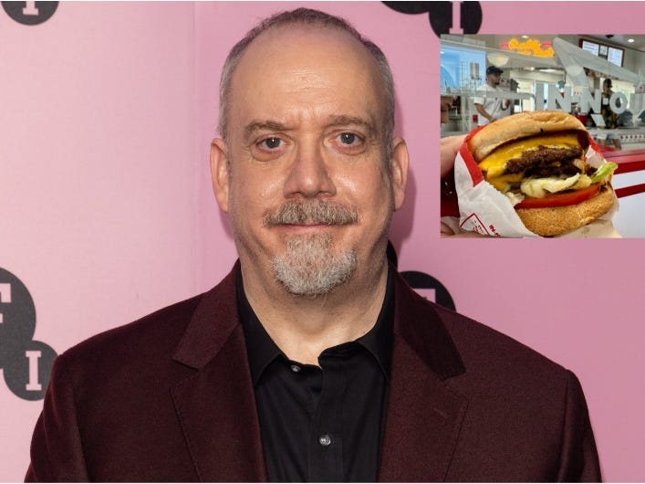 A photo of Paul Giamatti eating at In-N-Out went viral.