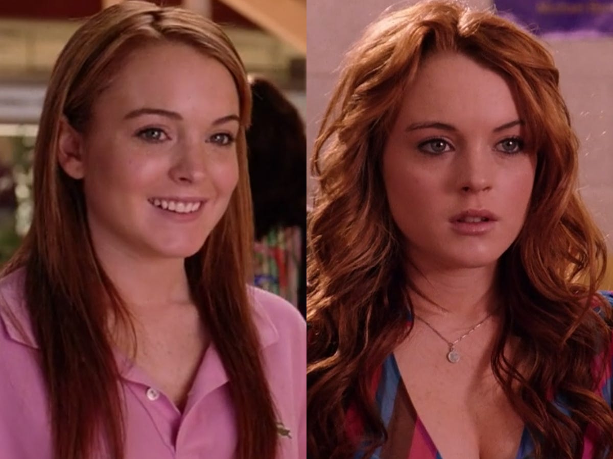 Lindsay Lohan as Cady Heron in "Mean Girls."