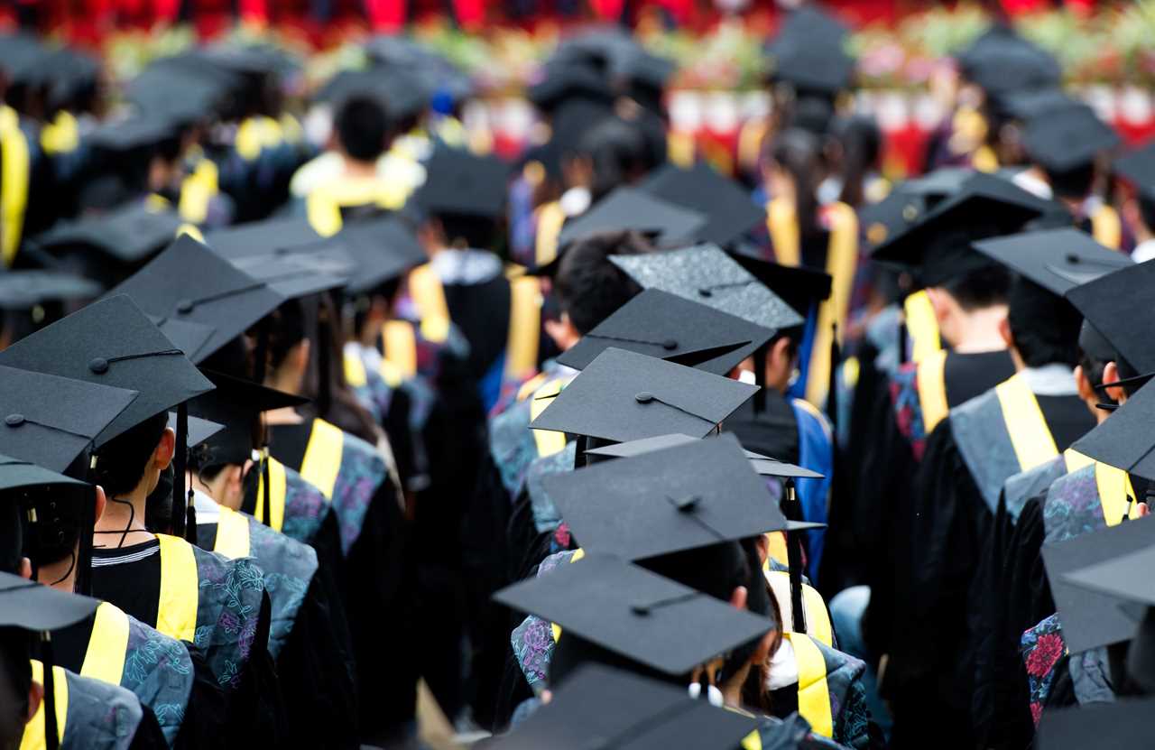 Group of college graduates