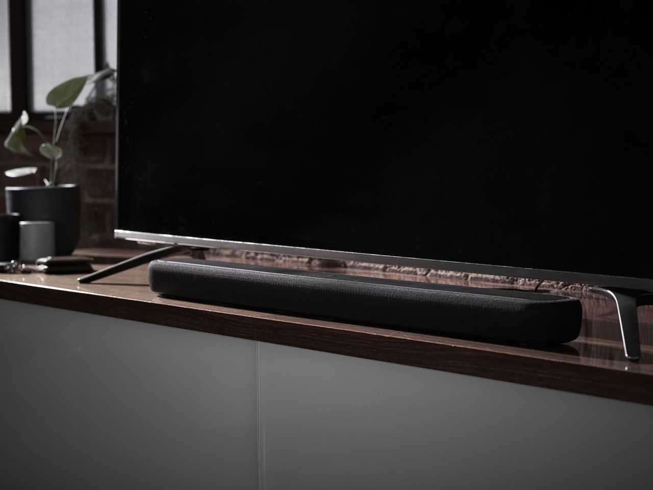 A Yamaha YAS 209 soundbar.