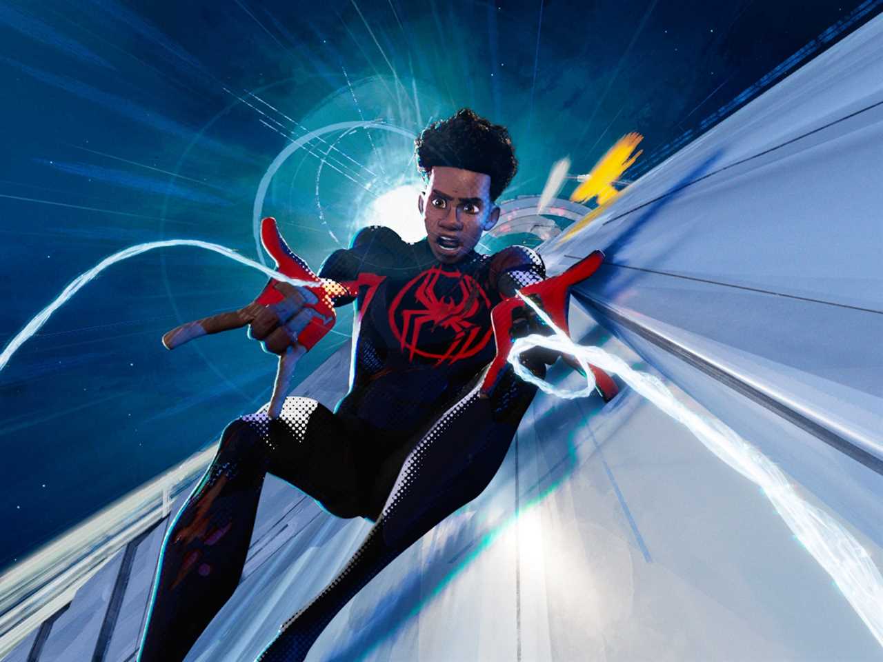 Miles Morales/Spider-Man (voiced by Shameik Moore) in "Spider-Man: Across the Spider-Verse."