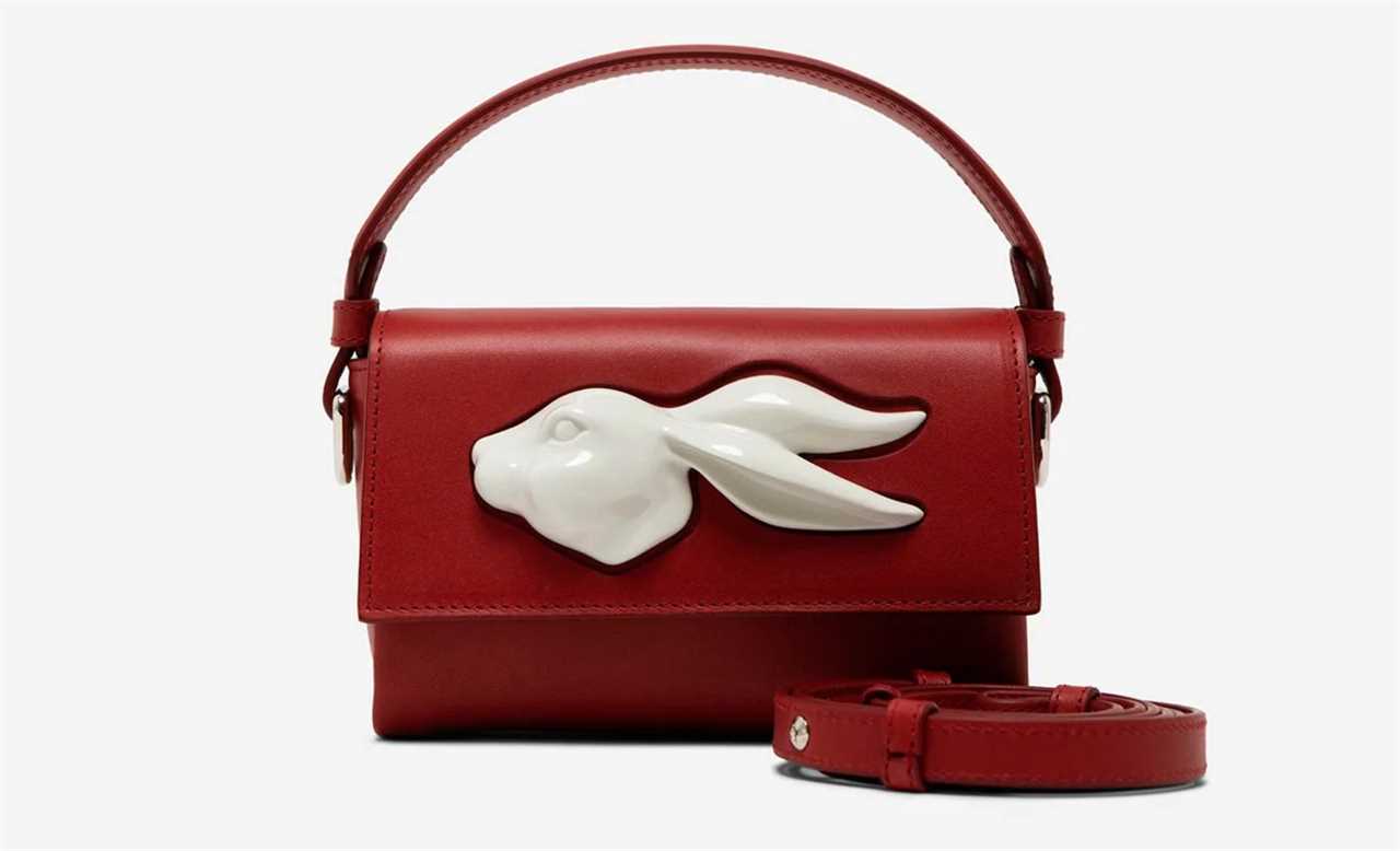 The Flap Mini Rabbit Head bag by Andres Gallardo.