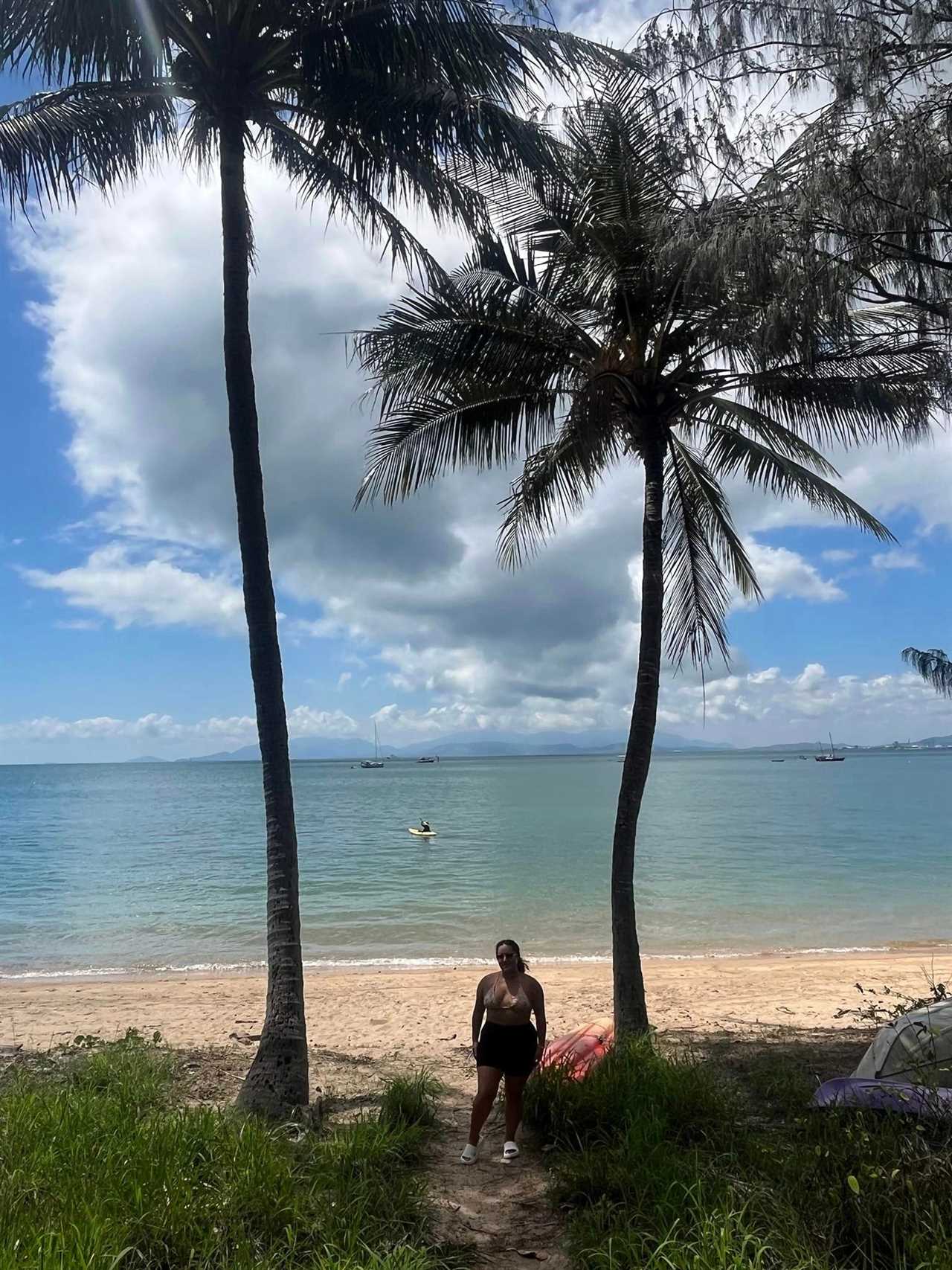 Woman stood on Magnetic Island