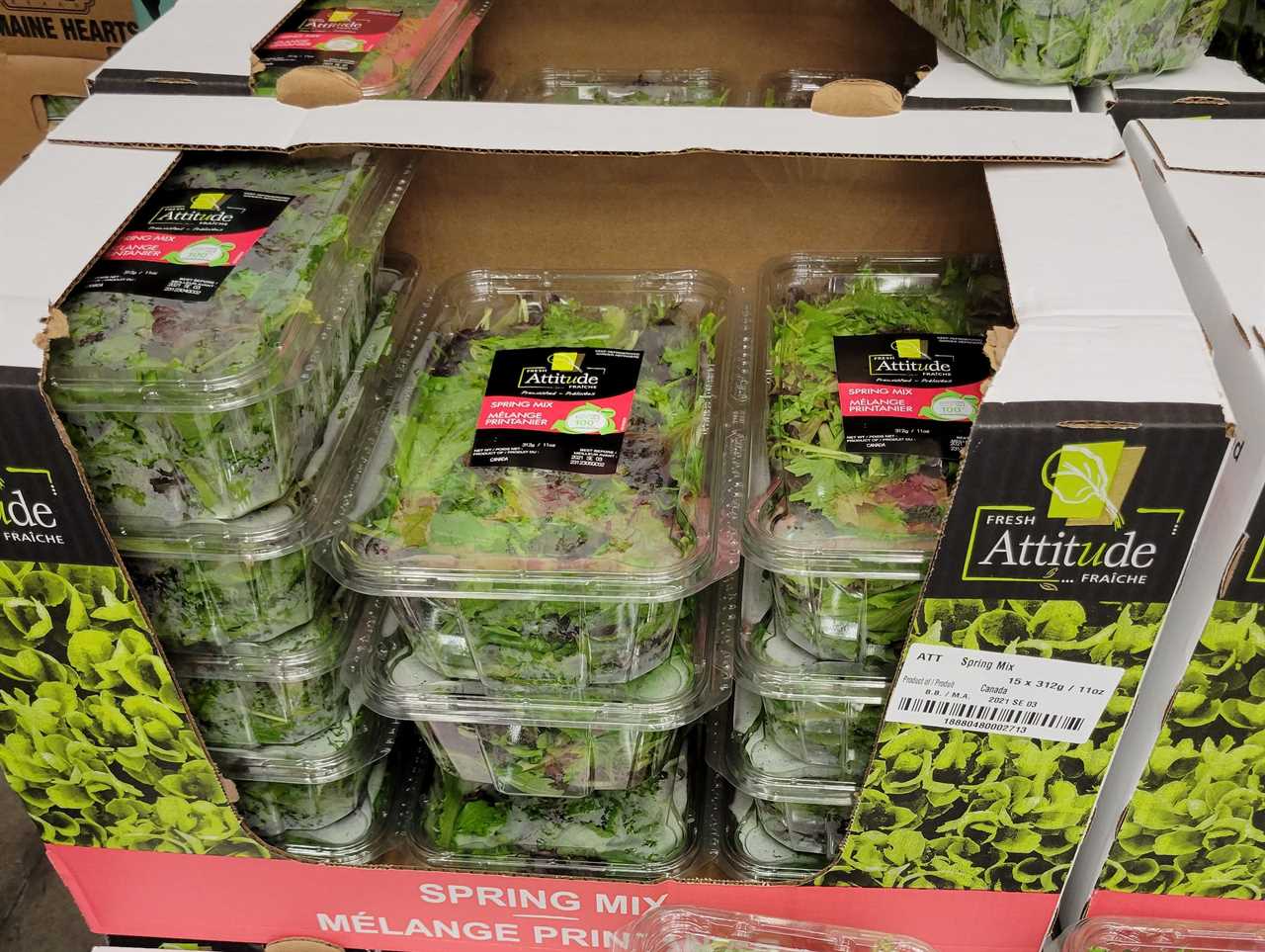 Mixed greens at Costco