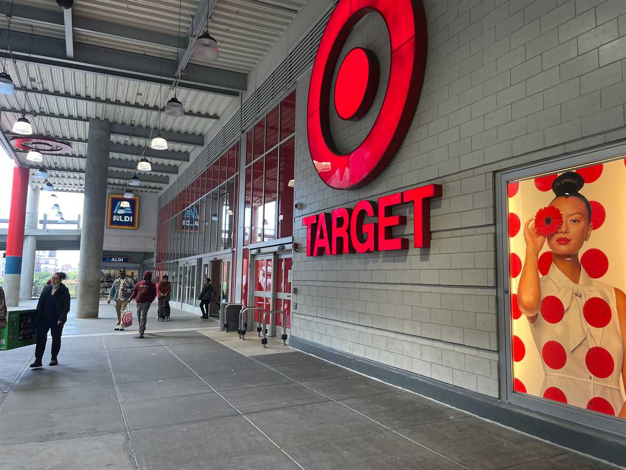 the exterior entrance of Target in East Harlem