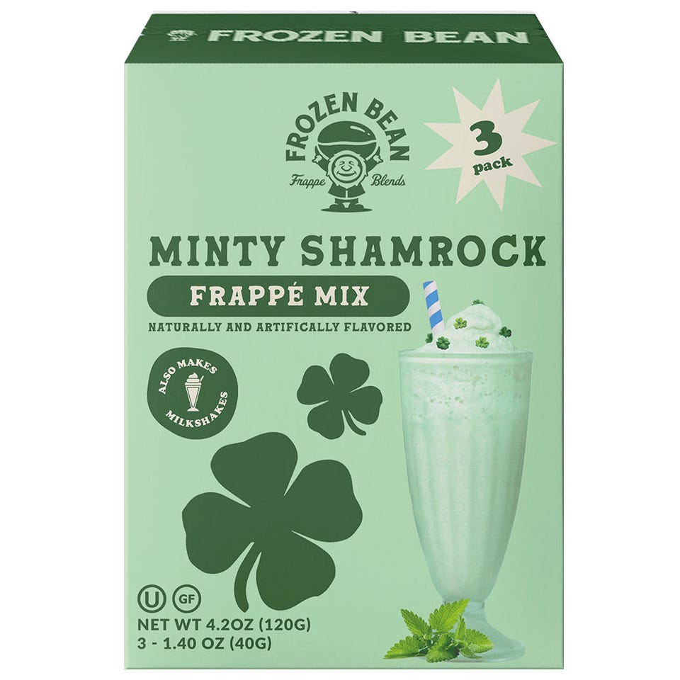 frozen bean minty shamrock frappe mix from aldi