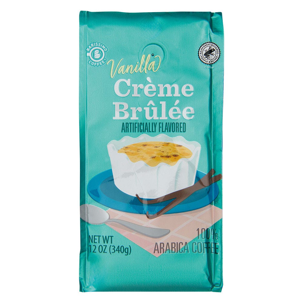 barissimo coffee vanilla creme brulee flavored coffe from aldi