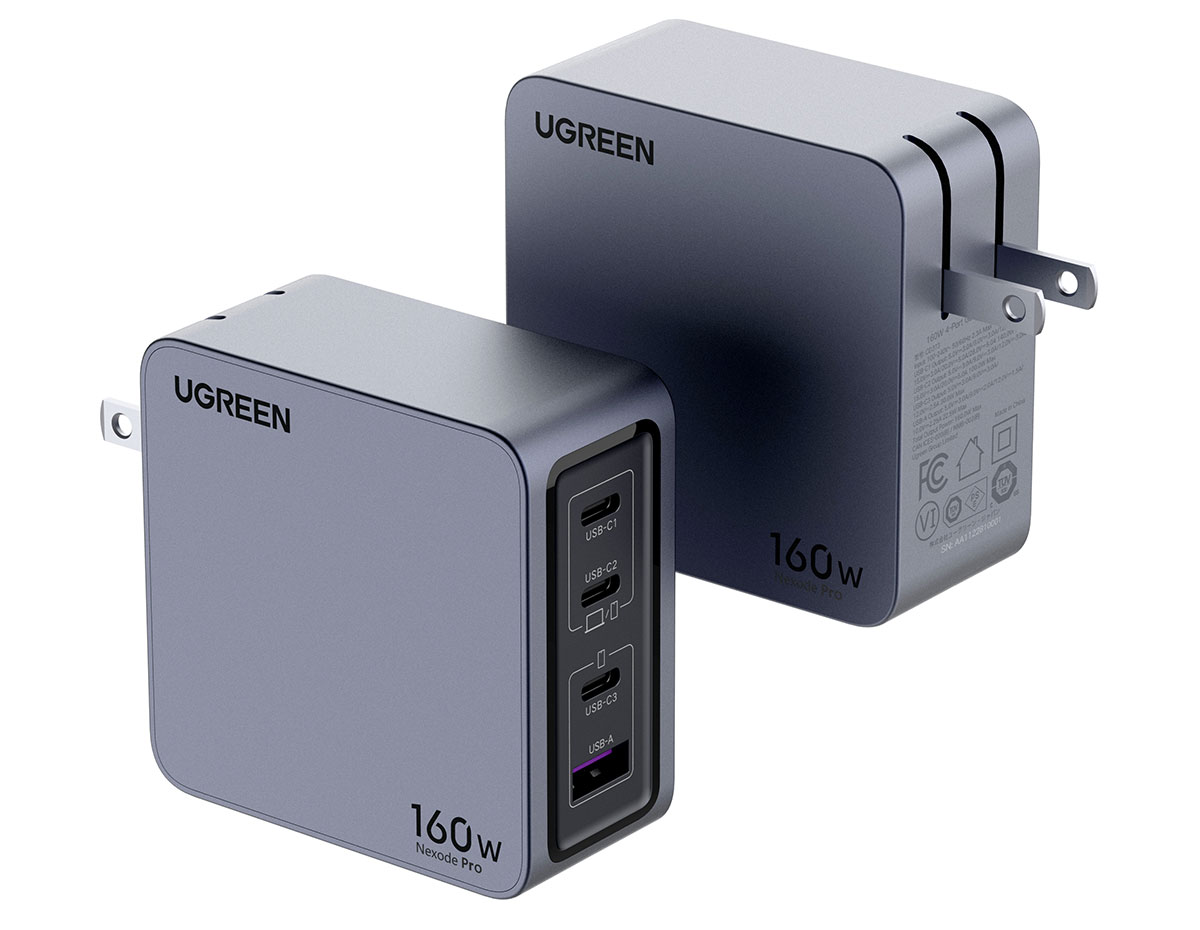 Ugreen Nexode Pro 160W Charger - Best multiport PD 3.1 wall charger for 16in MacBook Pro