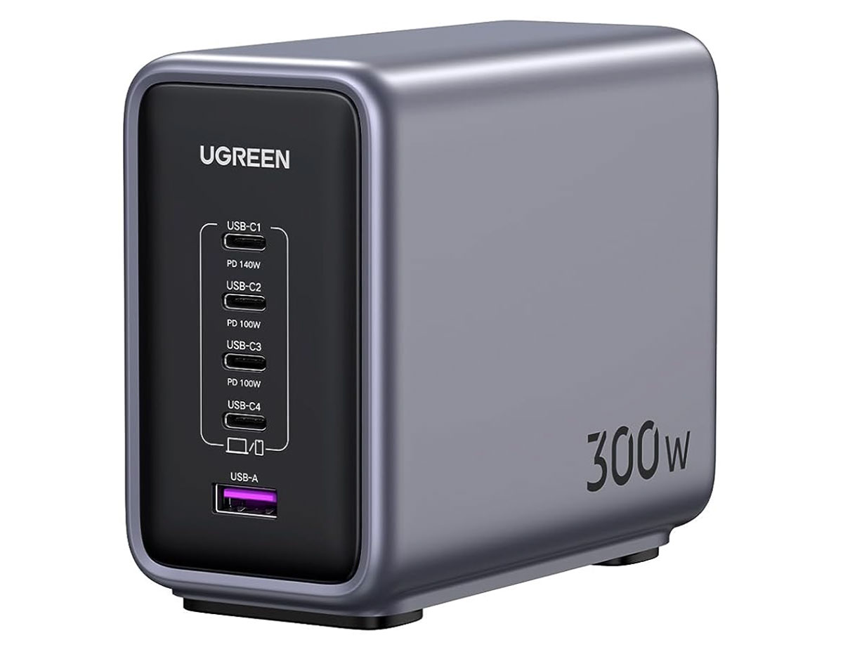 Ugreen Nexode 300W GaN Desktop Charger - Best 300W USB-C Desktop Charger for 16-inch MacBook Pro