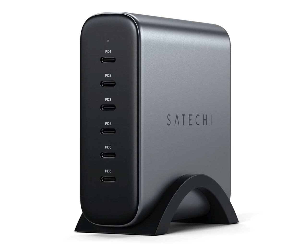 Satechi 200W USB-C 6-port PD GaN Charger - Best 200W USB-C Desktop Charger for 16-inch MacBook Pro