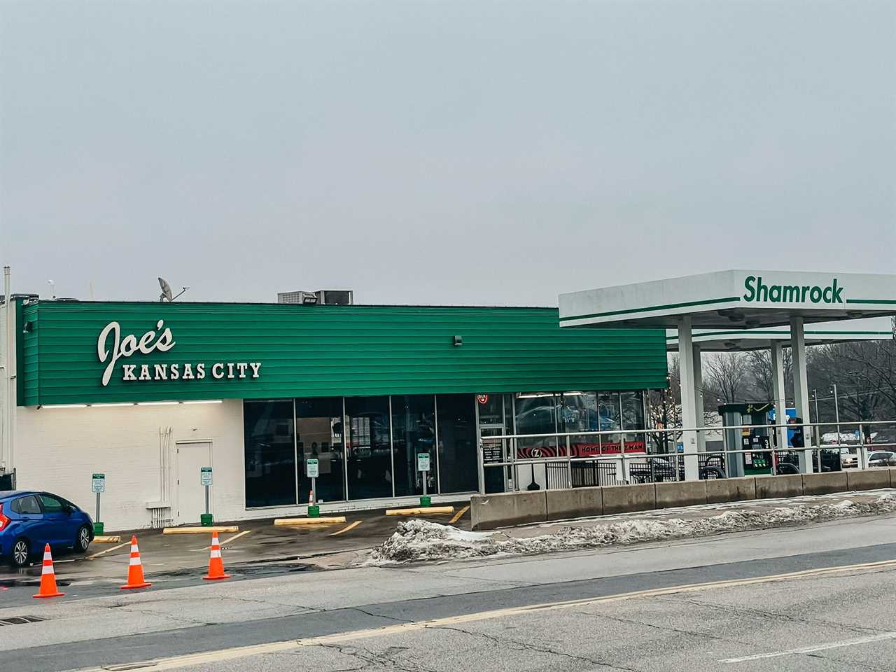 exterior shot of joe's kansas city barbecue chain in missouri