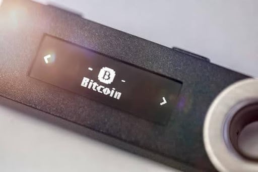 A hardware crypto wallet