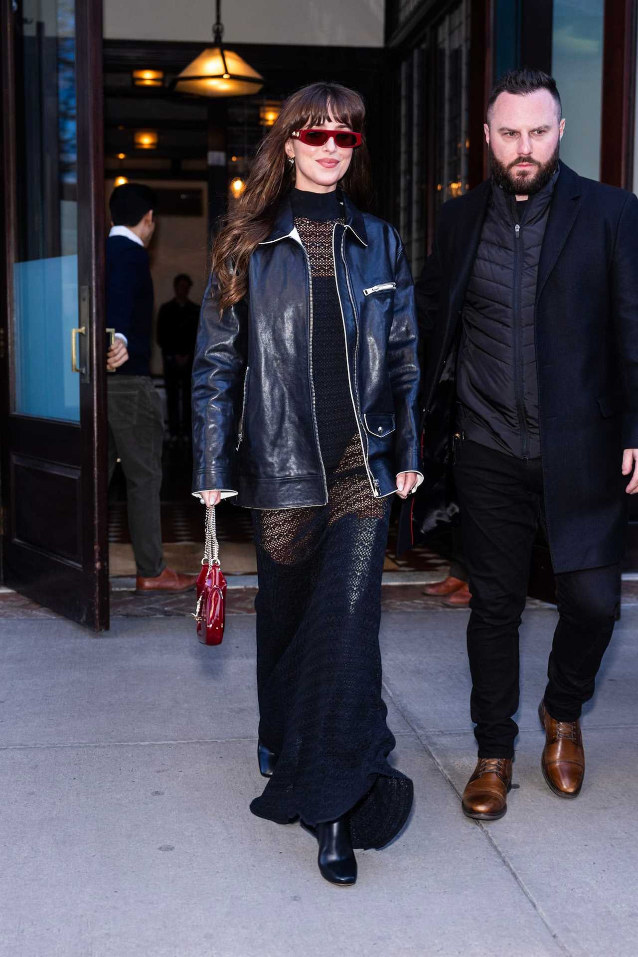 Dakota Johnson in New York City on February 7, 2024.