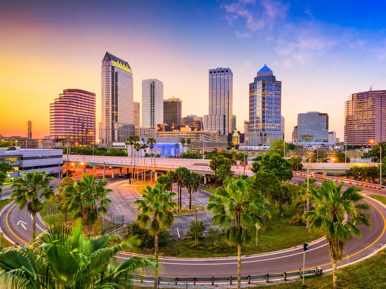 Tampa, Florida, downtown skyline.