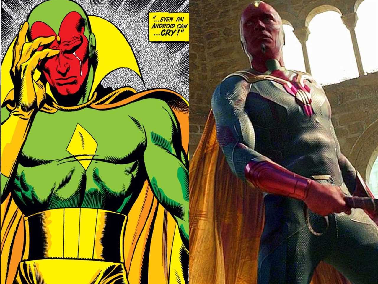 the vision mcu comics