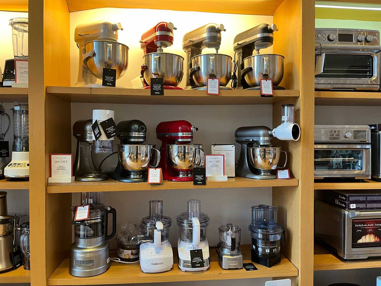 KitchenAid mixers at Williams Sonoma.