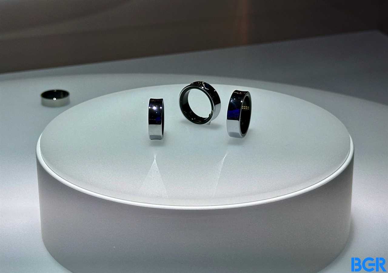 Samsung's Galaxy Ring, as seen at MWC 2024.