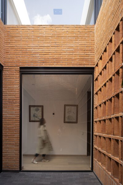 At Casa Cantellano, courtyards double as hallway access, with seamless indoor-outdoor access.