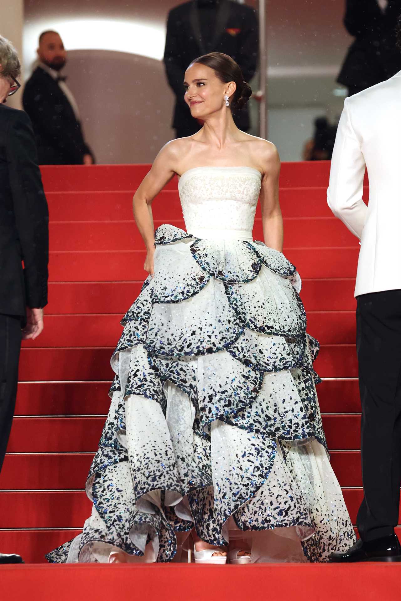 Natalie Portman on the red carpet during the Cannes Film Festival on May 20, 2023, in Cannes, France.