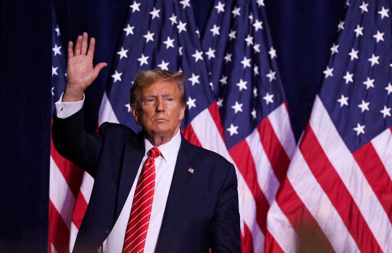 GOP presidential candidate and former president Donald Trump, campaigning in Georgia.