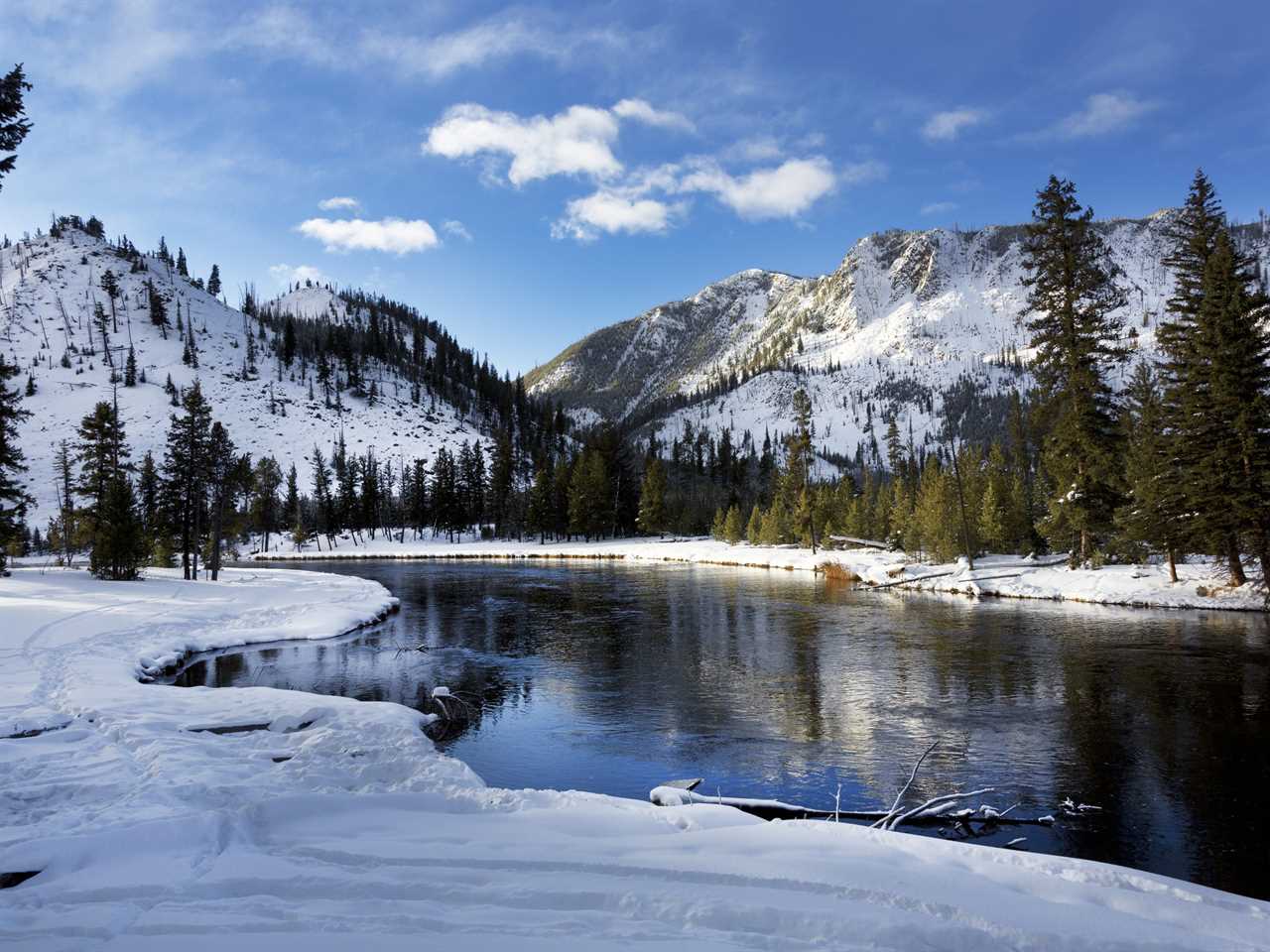 Yellowstone National Park in Wyoming.