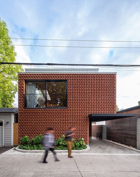 To Make Their Home Stand Out, They Covered It in Rows of Protruding Bricks