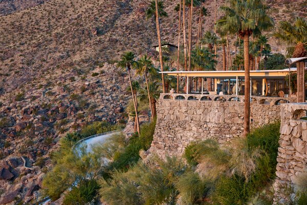 There’s a Boulder in the Living Room of This $8.7M Palm Springs Midcentury