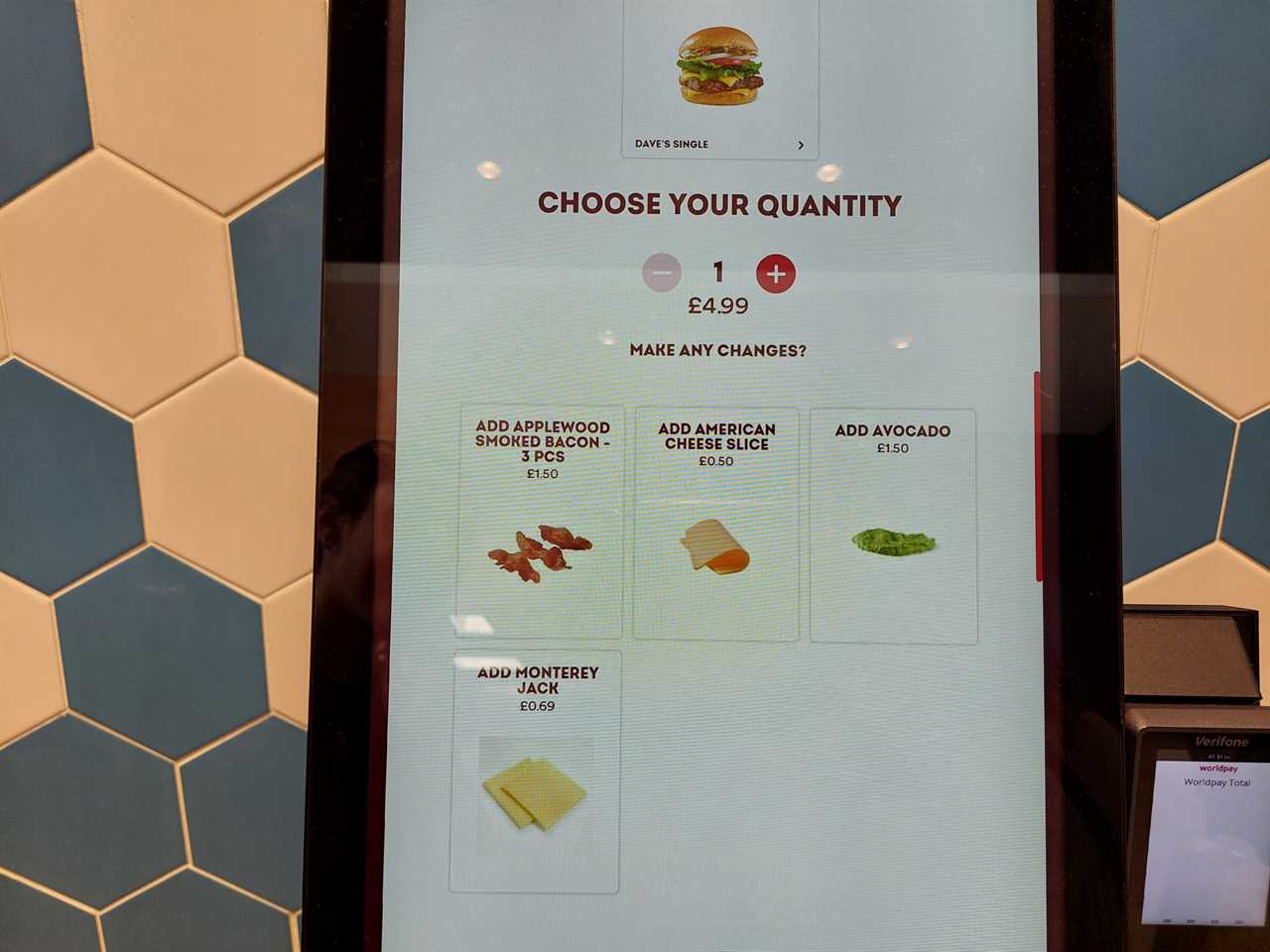 Wendy's order kiosk