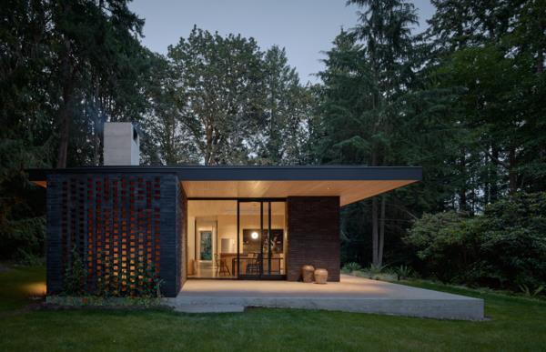 The Kitchen in This Pacific Northwest Retreat Is Made From Douglas Fir Felled On-Site